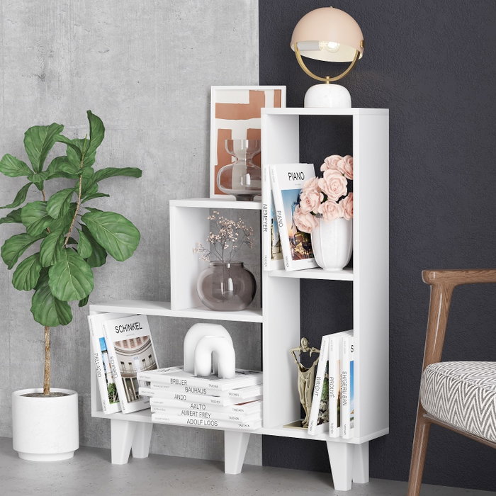 Hanah Home Nisa - Estantería Blanca Hanah Home Nisa - Estantería Blanca